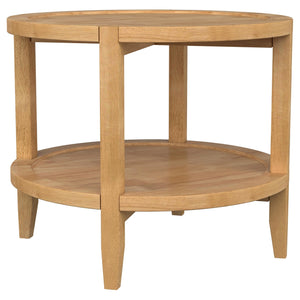 Coaster Camillo 3-Piece Round Coffee & End Table Set Maple