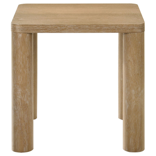 Coaster Castlewood 3-Piece Cocktail Coffee Table Set Washed Oak