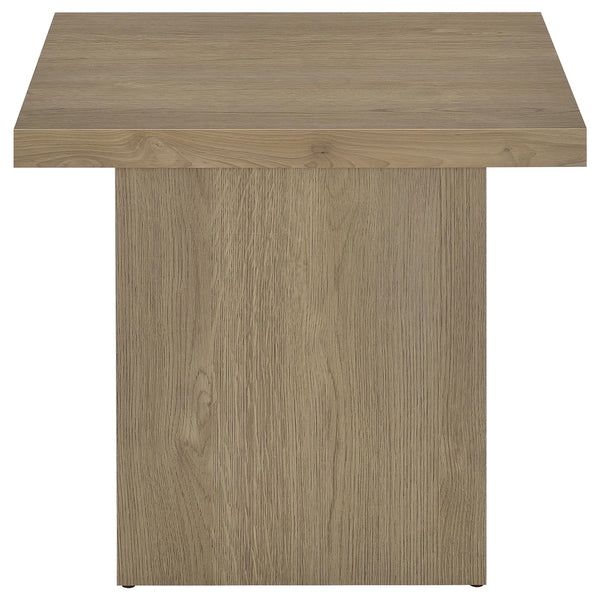 Coaster Devar 2-Piece Square Cocktail Coffee End Table Set Latte