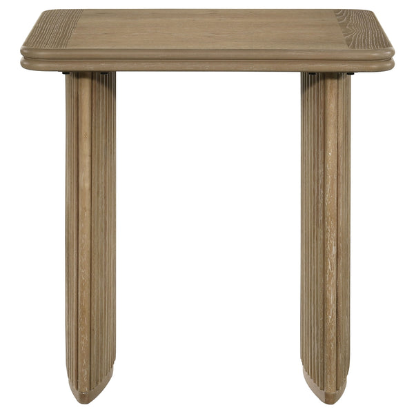 Coaster Adina 2-Piece Wood Coffee Table Set Distressed Light Brown