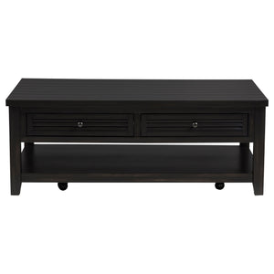 Coaster Concord 2-Drawer Rectangular Coffee Table Distressed Java