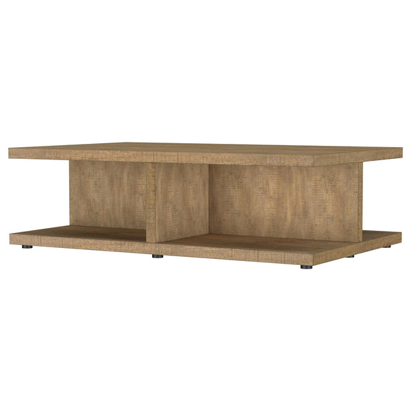 Coaster Cortona Square Engineered Wood Cocktail Coffee Table Mango
