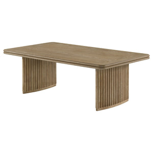 Coaster Adina Rectangular Wood Coffee Table Distressed Light Brown