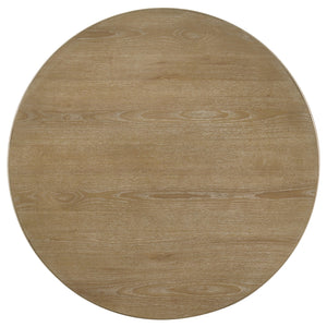 Coaster Adina 36-Inch Round Wood Coffee Table Distressed Light Brown