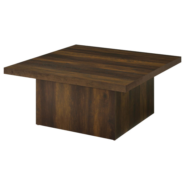 Coaster Devar Square Engineered Wood Cocktail Coffee Table Dark Pine