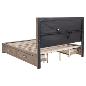 Coaster Kenora 4-Piece King Bedroom Set Barley Brown