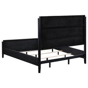 Coaster Brookmead 4-Piece Upholstered King Bedroom Set Black