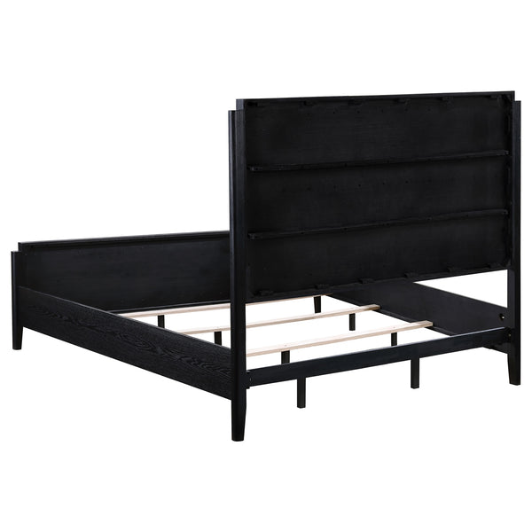 Coaster Brookmead 4-Piece Upholstered King Bedroom Set Black