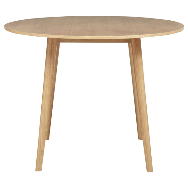 Coaster Andrews 5-Piece Round Counter Dining Set Light Ash & Black