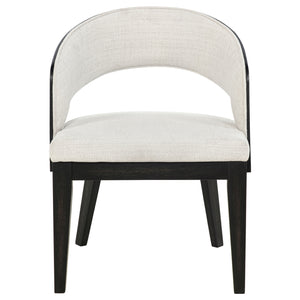 Coaster Leandro Upholstered Dining Arm Chair Cream