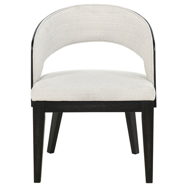 Coaster Leandro Upholstered Dining Arm Chair Cream