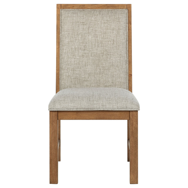 Coaster Bruner Upholstered Side Chair Natural Brown