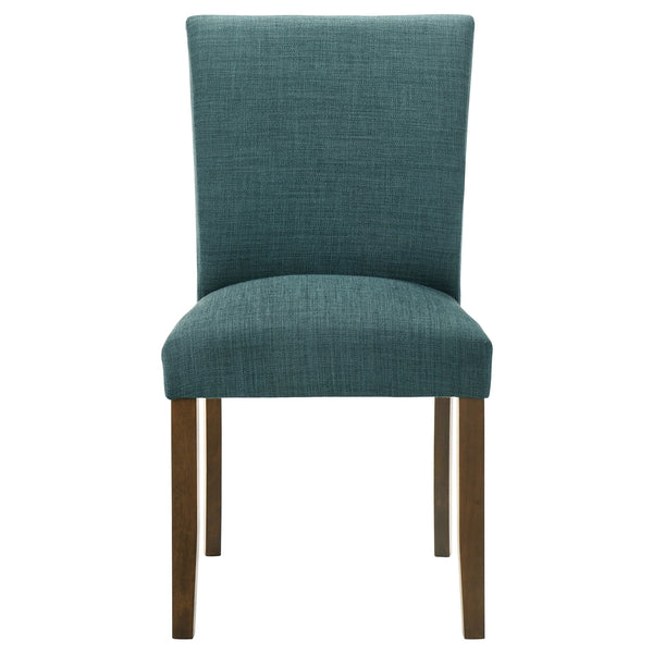 Coaster Cantley Upholstered Dining Side Chair Teal Blue
