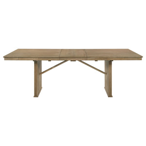 Coaster Adina 8-Piece Extension Dining Set Distressed Light Brown