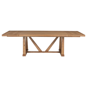 Coaster Middleton 9-Piece Extension Leaf Dining Set Natural Brown