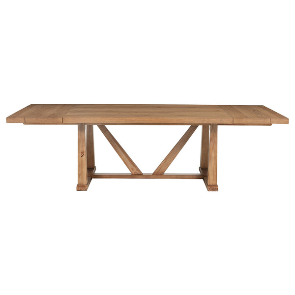 Coaster Middleton 9-Piece Extension Leaf Dining Set Natural Brown
