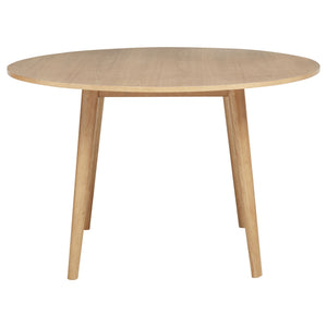 Coaster Andrews 5-Piece Round Dining Table Set Light Ash & White