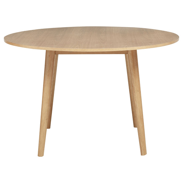 Coaster Andrews 5-Piece Round Dining Table Set Light Ash & White