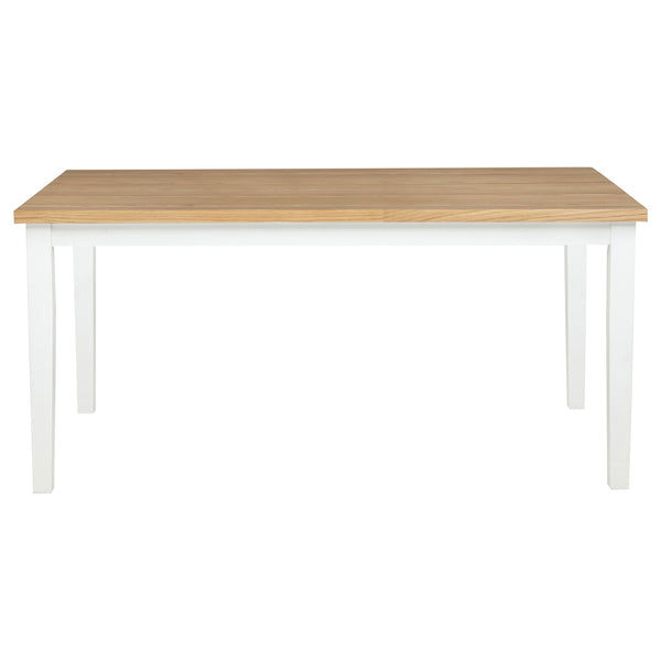 Coaster Andrews 7-Piece Rectangular Dining Set Light Ash & White
