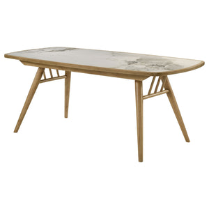 Coaster Croyden 73-Inch Rectangular Dining Table Weathered Natural