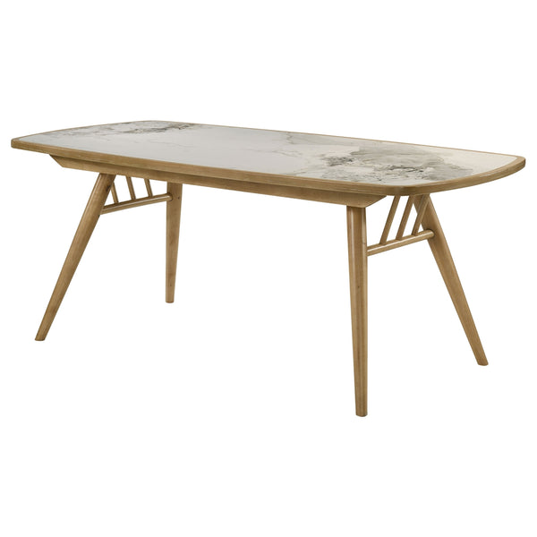 Coaster Croyden 73-Inch Rectangular Dining Table Weathered Natural