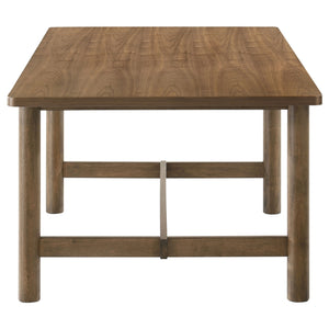 Coaster Crestmore 71-Inch Rectangular Wood Dining Table Walnut