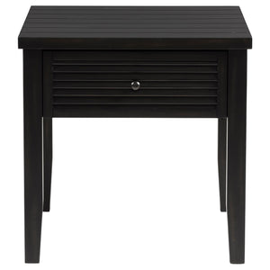 Coaster Concord 1-Drawer Square End Table Distressed Java