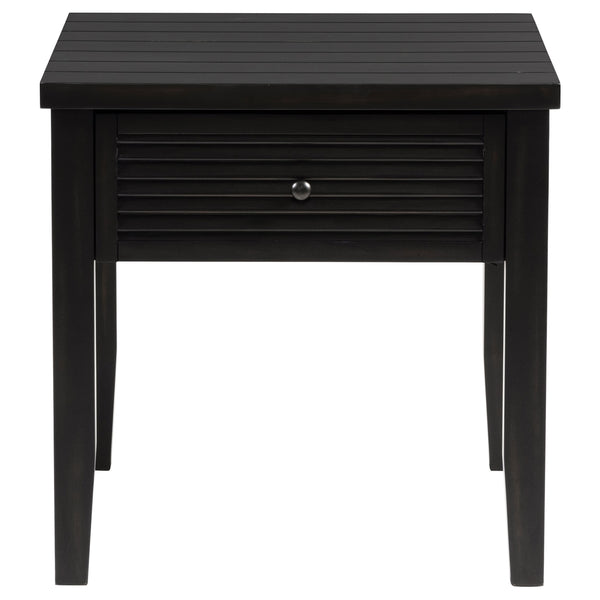 Coaster Concord 1-Drawer Square End Table Distressed Java