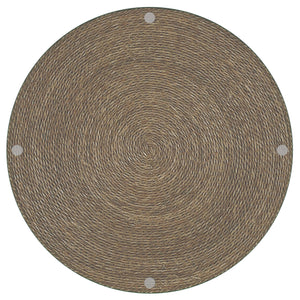 Coaster Halden Round Woven Seagrass Accent Side Table Light Brown