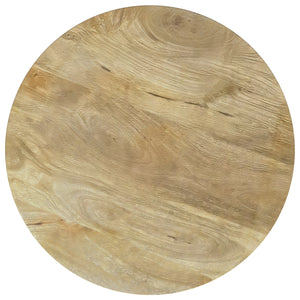 Coaster Touhy Round Solid Wood End Side Table Natural Mango