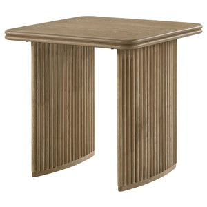 Coaster Adina Square Wood Side End Table Distressed Light Brown