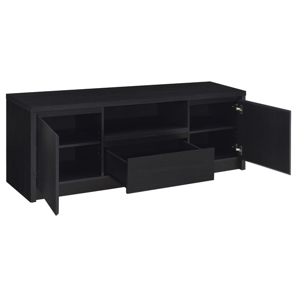Coaster Winfield 3-Piece Entertainment Center 60-Inch Tv Stand Black