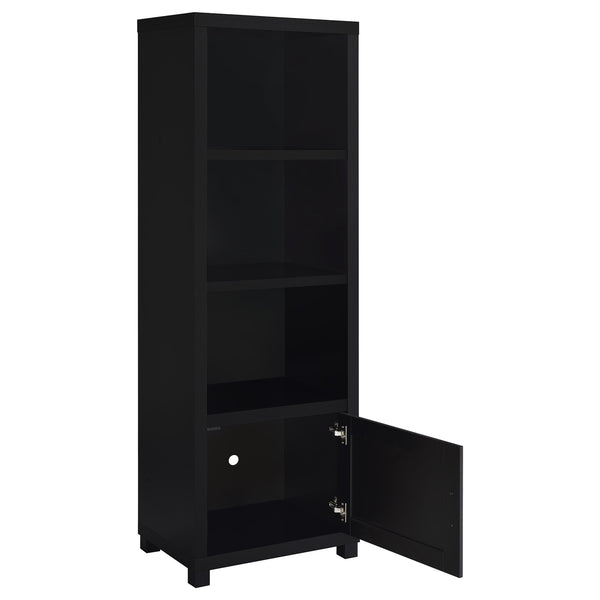 Coaster Jupiter 3-Piece Entertainment Center 79-Inch Tv Stand Black