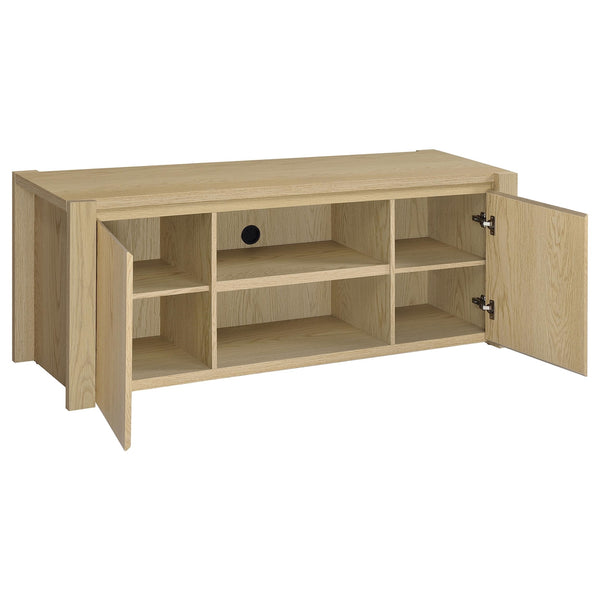 Coaster Laurelton 3-Piece Entertainment Center Tv Stand Light Oak