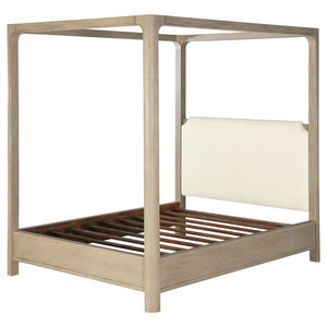 Coaster Solano 85-Inch King Canopy Bed Weathered Mango