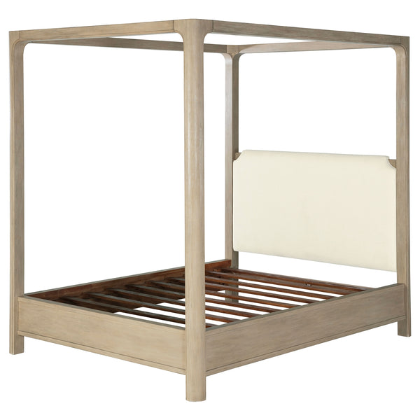 Coaster Solano 85-Inch King Canopy Bed Weathered Mango