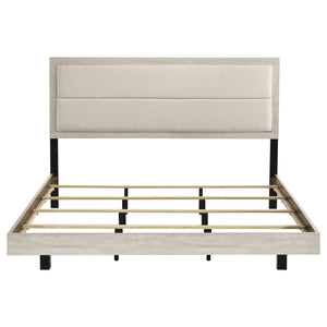 Coaster Trenton 54-Inch Wood King Panel Bed Rustic Cream