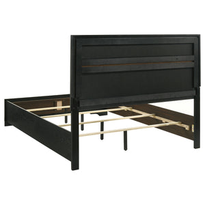 Coaster Miranda 54-Inch Upholstered King Panel Bed Black