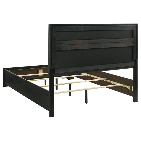 Coaster Miranda 54-Inch Upholstered King Panel Bed Black