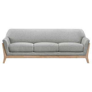Coaster Vaughn 3-Piece Fabric Upholstered Flared Arm Sofa Set Grey