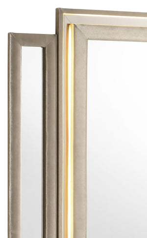 Coaster Lorient LED Dresser Mirror Ivory & Camel