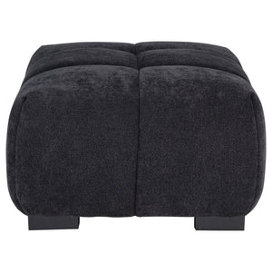 Coaster Octavia Upholstered Rectangular Ottoman Black