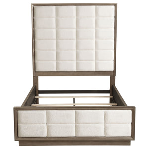 Coaster Durango 80-Inch Queen Panel Bed Taupe Oak