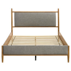 Coaster Mason 46-Inch Queen Panel Platform Bed Grey & Light Brown