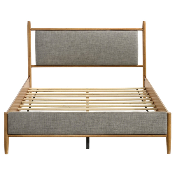 Coaster Mason 46-Inch Queen Panel Platform Bed Grey & Light Brown