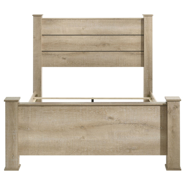 Coaster Oakglen 55-Inch Queen Panel Bed Weathered Oak