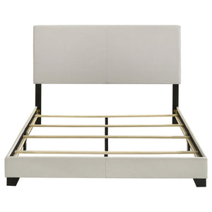Coaster Dorian Fabric Upholstered Queen Panel Bed Cream