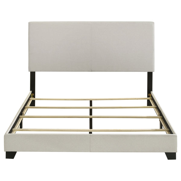 Coaster Dorian Fabric Upholstered Queen Panel Bed Cream