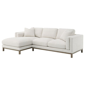 Coaster Geneva Boucle Upholstered Sectional Chaise Sofa Sand