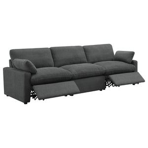 Coaster Collins Modular Power Sofa Dark Grey